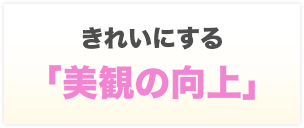 きれいにする 「美観の向上」